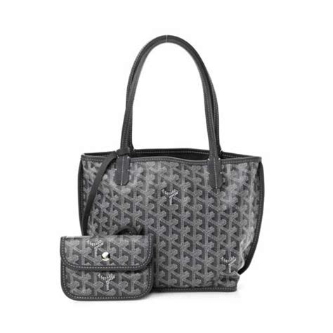 goyard handles melting|GOYARD Goyardine Reversible Mini Anjou Grey .